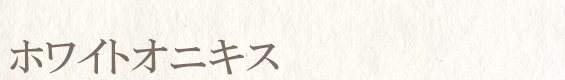 ホワイトオニキス